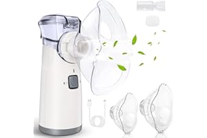 VCBB Portable Nebulizer - Nebulizer Machine for Adults and Kids Travel and Household Use, Handheld Mesh Nebulizer Spacer OTC Parts