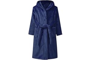 CHILDRENSTAR Girls Robe Kids Bathrobes Plush Soft Fleece Pajamas Sleepwear