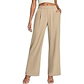 Ewedoos Dress Pants Women Wide Leg Woman Stretchy Work Pants Casual Trousers Slacks for Women Pull On Business Outfits