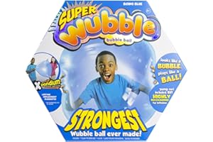 NSI Wubble the Amazing Tear Resistant Super Bubble Ball Boing Blue