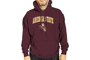 Campus Colors Long Sleeves NCAA Adult Arch & Logo Gameday Unisex Hooded Sweatshirt