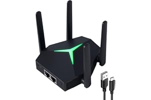 2025 AC1200 WiFi Range Extender, USB Dual Band 5GHz/2.4GHz WiFi Repeater with 3 Modes & 2 Ethernet Ports Cover up to 12000 Sq