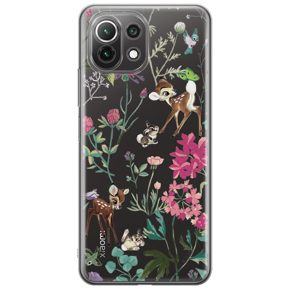 ERT GROUP mobile phone case for Xiaomi 11 Lite 4G/5G original and officially Licensed Disney pattern Bambi & Friends 001, partially transparent — image 1
