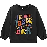 BOUTIKOME In My One-Seven Years Old Era Sweatshirt Toddler Girls 1st 2nd 3rd 4 5 6 7th Birthday Outfit B-day Shirt Pullover