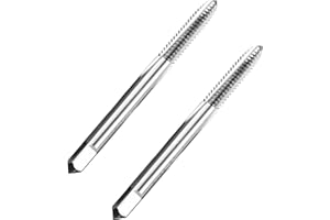 LWCUSNJ 2pcs No 10-24 UNC Thread Tap Right Hand, HSS 10 x 24 UNC Straight Fluted Machine Tap