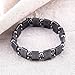 VIKI LYNN 2 Pcs Men's/Women's Hematite Metal Magnetic Therapy Bracelets S15C3