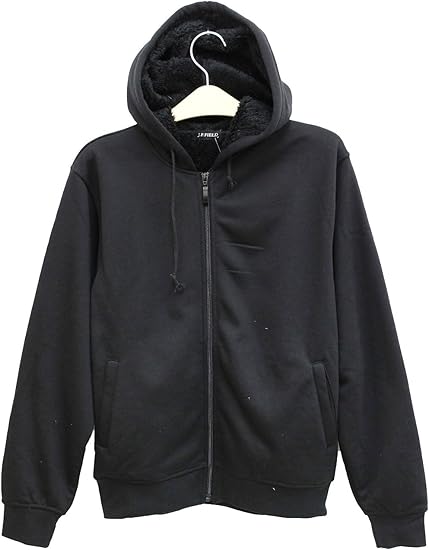 Amazon M8155 メンズ 裏ボア スウェット パーカー 1ブラック ｌサイズ トレーナー パーカー 通販