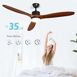 Depuley 60" Ceiling Fan with Light,Indoor Outdoor