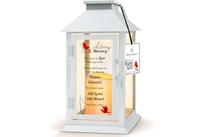 HN HAIINAA Memorial Lantern Bereavement Gifts in Memory of Loved One Memorial Gifts for Loss of Mother Remembrance Gift for Loss of Father Sympathy Gifts for Loss of Loved One