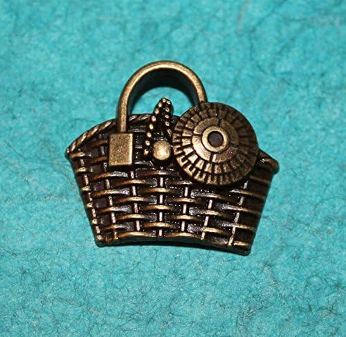 Pendant Purse Charm Bronze Charm Beachbag Handbag Charm Fashion Accessory Charm