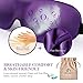 Eye Mask for Sleeping, Woman Sleep Mask, Patented Design 100% Blackout Eye Mask, 3D Contoured Comfortable Eye Cover & Blindfold, Great for Travel/Nap/Night's Sleeping (Medium-Purple)