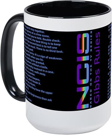 Cafepress Ncis Gibbs Rules Coffee Mug Large 15 Oz White Coffee Cup Geberitethrim