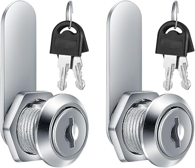 XiangJunly Cabinet Locks 16 mm Letterbox 2 Pack with Keys