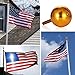 LBell Flag Pole Ball Topper Ornament Aluminum Anodized Finish, 3-Inch, for US Flag(Gold)