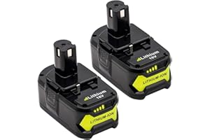 KINGTIANLE 2packs 6.0Ah 18V Replacement Battery for Ryobi 18V Lithium Battery P102 P103 P105 P107 P108 P109 Ryobi ONE+ Cordless Tool Battery