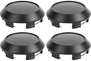 Aramox Wheel Center Hub Caps, 4pcs, 102mm/4.02in OD 94mm/3.70in ID, Black, Universal for Car, Rust Proof Rim Cover