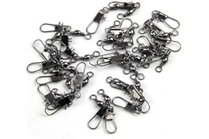 Fishing Connector Type A Fishing Snap Connectors Ball Bearing Swivel Pin Rings Fishing Line Hooks Fishing Accessories 10 Piec