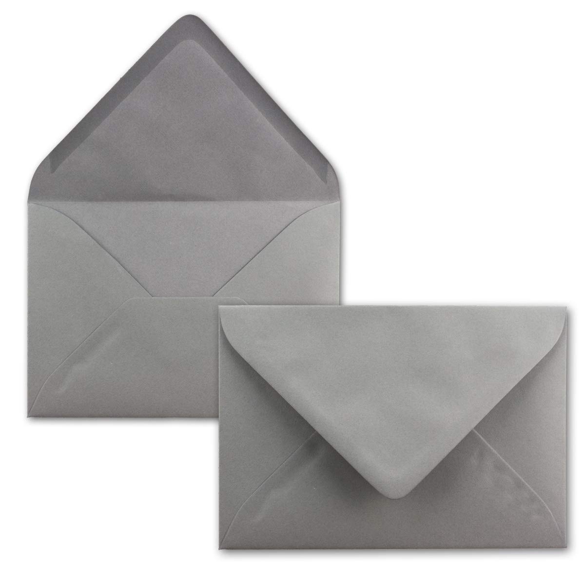 Mini envelopes, 5.2 x 7.6 cm, with wet seal for flower greetings, greeting cards, tags and money gifts, FarbenFroh by Gustav Neuser. 50 Umschläge 34 Graphite