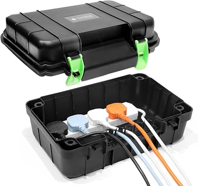 Desiretech Weatherproof Outdoor Box IP54 Heavy-Duty Power Supply Garden Tools
