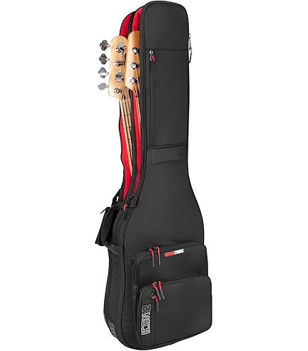 ベース BASS Guitar Gig bag Amazon.com: Gator Cases Pro-Go Ultimate Double Guitar Gig