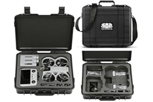 Avata 360 Case, Waterproof Hard Carrying Case for DJI Avata 360 with RC 2 Remote Controller, Portable Storage Bag Travel Carr