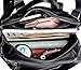 UTO Women Backpack Purse PU Washed Leather Ladies Rucksack Shoulder Bag, Black