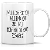 Retreez Funny Mug - I Will Make You Do Exercises Physical Therapy Therapist Physiotherapist 11 Oz Ceramic Coffee Mugs - Sarcasm, Inspirational birthday gifts for friends, coworkers, him her dad mom