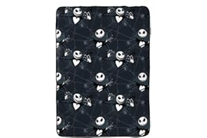 Jay Franco Disney Nightmare Before Christmas Blanket - Measures 62 x 90 inches, Kids Bedding Features Jack Skellington - Fade Resistant Super Soft Fleece