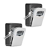 Key Lock Box Wall Mounted, 4 Digit Combination