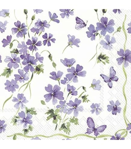 Boston International Papierservietten – 3-lagig, Tulpenmotiv, 20 Stück In Lunch-Größe