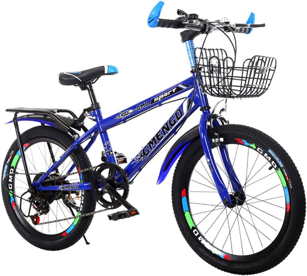 LJXWXN Children's Bicycles 20 Inch 22 Inch Bicycle Boys and Girls 6-16 Years Old, 24-Inch Adult Cross-Country Mountain Bike with The Back Seat