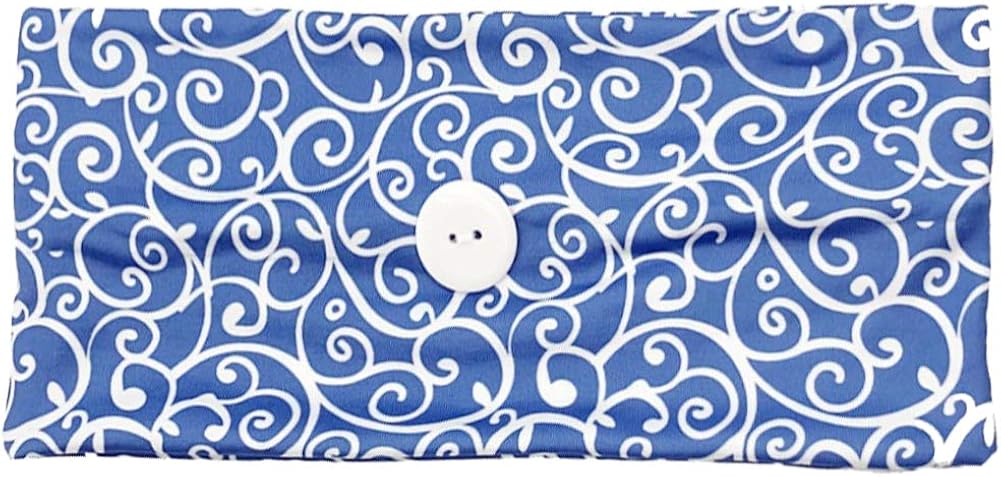 Jamron 1-5Sets Fashion Headbands with Button for Working Yoga Sports Workout-Ear Protection,Reversible,Non Slip,Stretchy 5 Sets - Image 5
