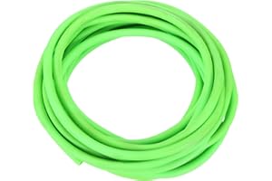 PATIKIL 26 Ft(8M) Green Latex Rubber Tubing, 3/16"(5mm) ID x 5/16"(8mm) OD for Liquid Diversion & Fitness, 1 x Tubing
