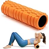 Krightlink Foam Roller High Density 18" Foam Roller for Deep Tissue Muscle Massage, Trigger Point Fitness Exercise Massage Roller Self-Myofascial Back Roller Release for Whole Body