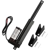 MYFULLY 12V Linear Actuator 4"/100MM Stroke with Mounting Brackets | Heavy Duty Electric Actuator with 202LBS/900N Load, Ideal for Solar Tracker, RV, Recliner, TV Lift, and Auto Door Opener