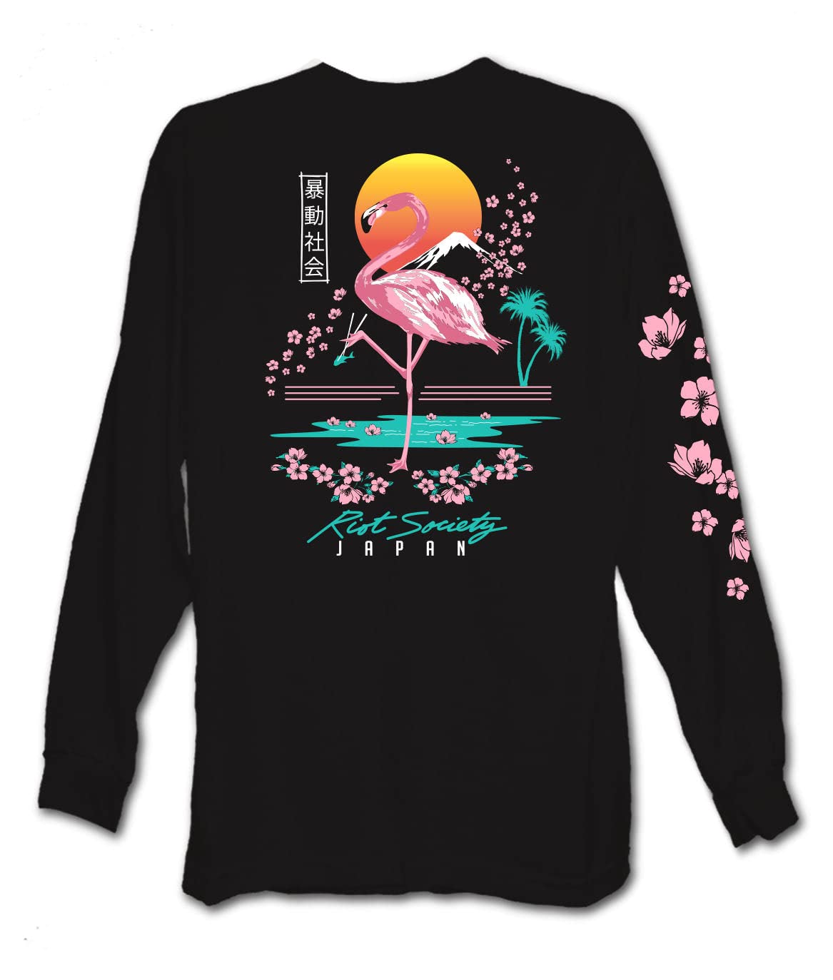 Riot Society Men's Long Sleeve Graphic and Embroidered Fashion T-Shirt