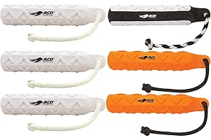 Avery ASD 2" HexaBumper Hunting Sporting Gun Dog Game Retriever Dummy | Water & Upland Mark Training Retrieval Tool | Hexagonal, Floating Design, Easy-Grip Texture, Throw Rope, Pro Pack (02720)