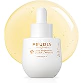 FRUDIA Citrus Brightening Vitamin C Ampoule - Lightweight Daily Vitamin C Serum for Dark Spots, Radiance and Hydrated Skin - 1.01 Fl Oz