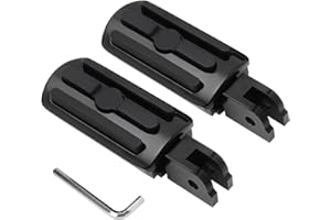 GIDIBII Motorcycle Front Rider Foot Pegs, Motorcycle Foot Rest Highway Foot Pegs Compatible with Harley Softail Breakout Street Bob Sport Glide Low Rider FXST RH1250S 2018-2023 (Black)