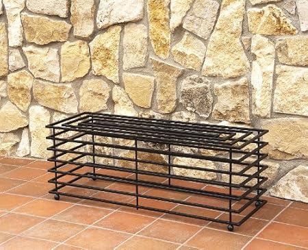 Amazon De Dandibo Gartenbank Metall Wetterfest Schwarz 110 Cm Sitzbank Modern Futura Parkbank Eisen Blumenbank