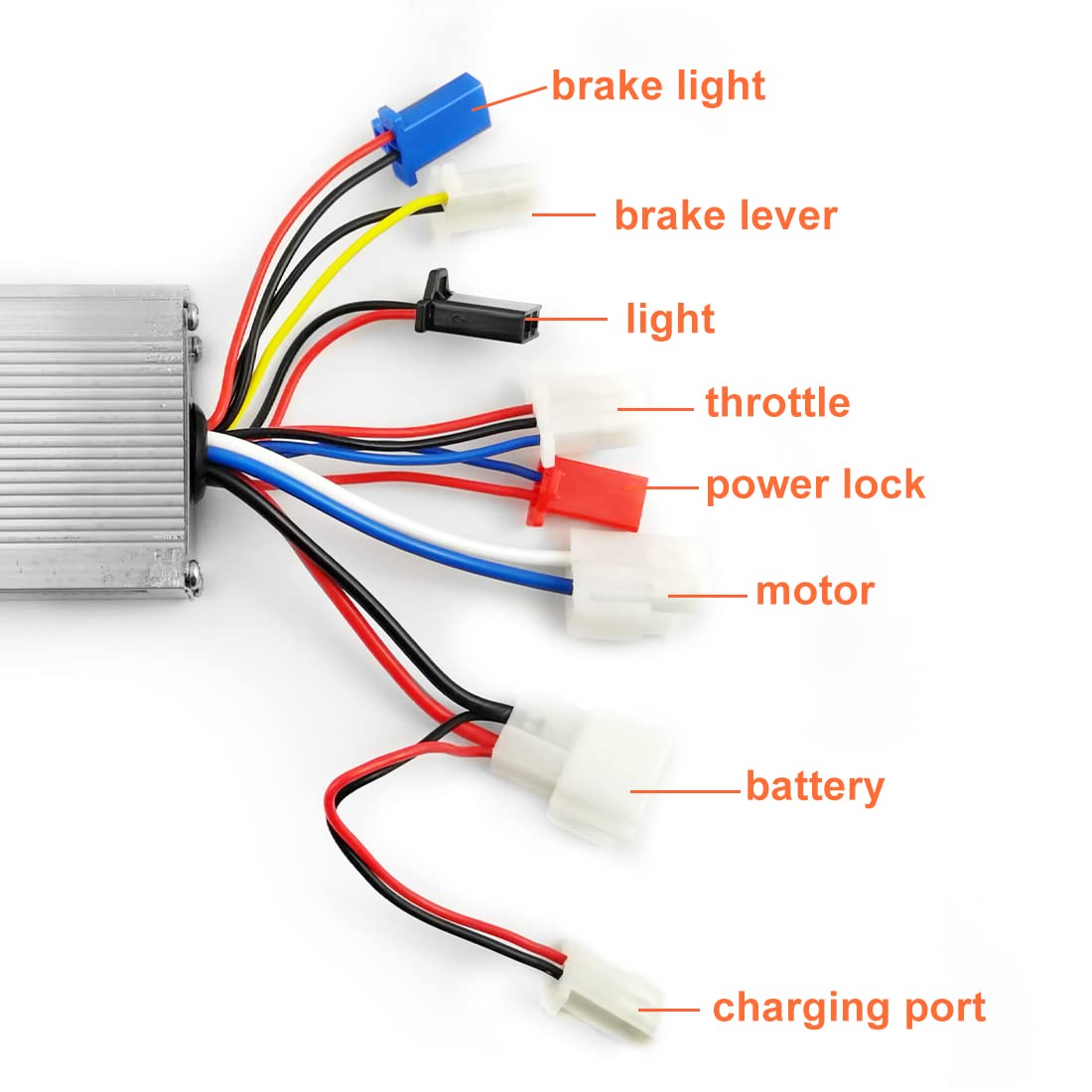 L-faster 12V/24V 250W Motor Brush Speed Controller for Bike Bicycle & Scooter