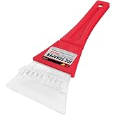 Performance Tool W9197 Compact Plastic Windshield Ice Scraper | Automotive window ice-ripping teeth. Heavy-duty weather-resistant construction. 9.5 inch long