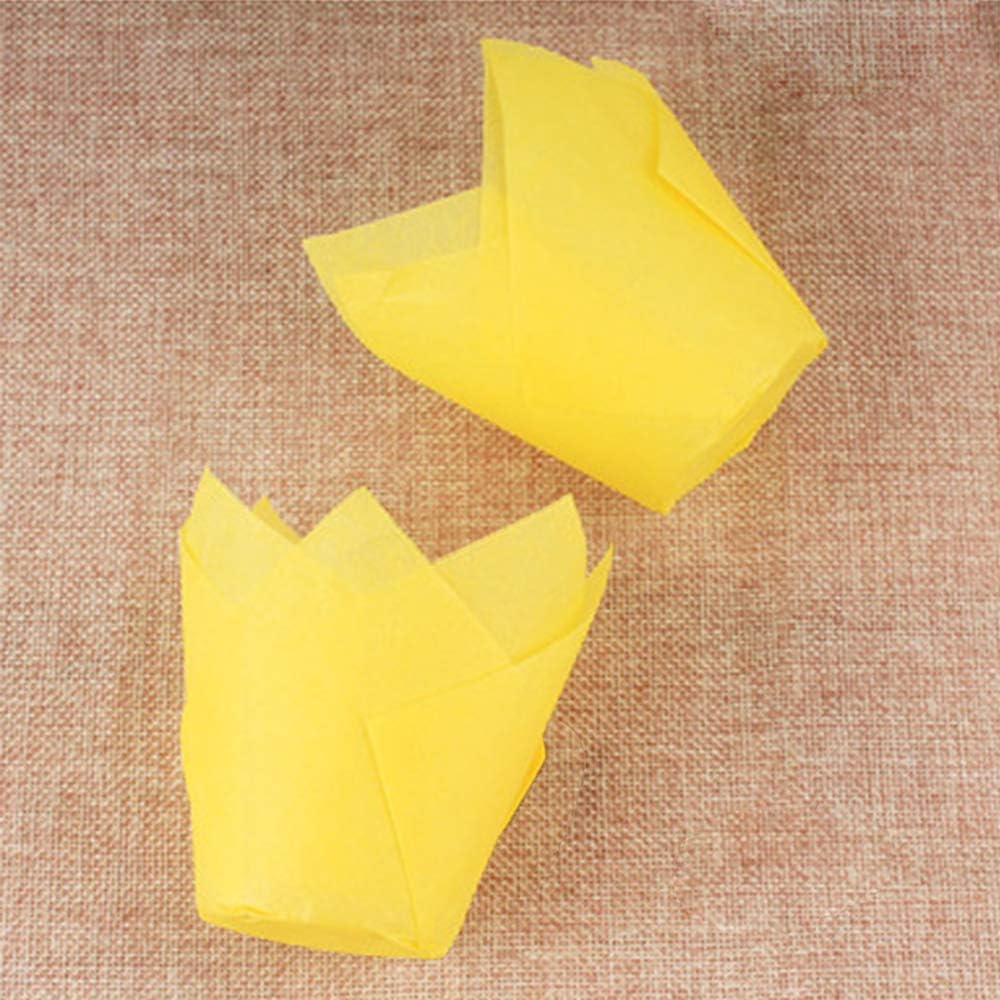 Startagain Gr Ustensiles A Patisserie Patisserie Rose Aimeite Lot De 50 Caissette Tulipe Muffin Papier Caissette Cupcake De Cuisson Pour Muffins Gateau Moule