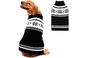 Mihachi Dog Sweater - Winter Coat Apparel Clothes with Colorful Stripes for Cold Weather