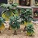 NUOLUX 15pcs Model Train Palm Trees 5 Size Tropical Forest Landscape Scale N Z 1:100-1:300