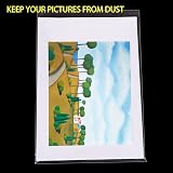 LEUOSO A4 Clear Self-Adhesive Cellophane Bags 100pk 22x30CM Food Safe Display view 5
