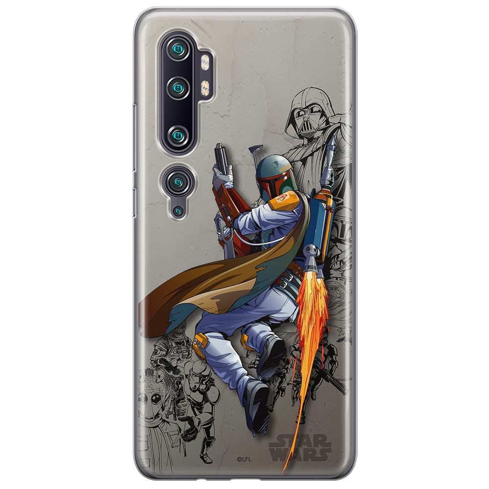 ERT GROUP mobile phone case for Xiaomi MI NOTE 10 / MI NOTE 10 PRO original and officially Licensed Star Wars pattern Boba Fett 003 optimally adapted to the shape of the mobile phone, case made of TPU
