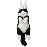 CHOBYNER Stuffed Realistic Cat Plush Backpack Gift for Girl,Sister,and Daughter - Carry Over Shoulder, on One Shoulder or Crossbody with Adjustable Straps Cute and Soft Stuffed Animal Backpack