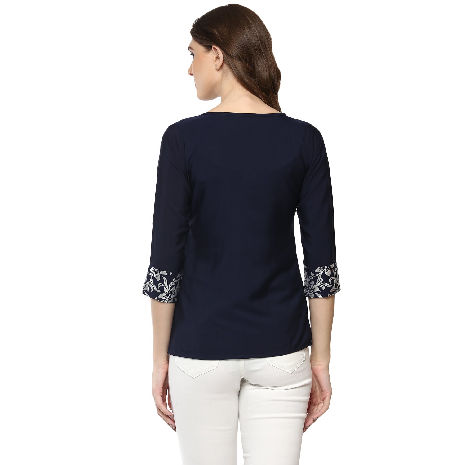 alc creations women's faux crepe top