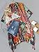 SweatyRocks Women Kimono Vintage Floral Beach Cover Up (One Size, Multicolour)
